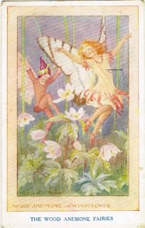 M.W.Tarrant (N)◆T71 マーガレット タラント 子供 妖精 イラスト 少女 少年 アンティークポストカード イギリス ビンテージ 外国絵葉書