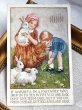 画像2: Postcard　アンティークポストカード　イースター 　ウサギさんと子どもたち　1933年　Millicent Sowerby (2)