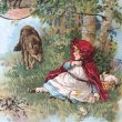 画像9: Vintage Book  アンティーク洋書　絵本　LITTLE RED RIDING HOOD. 赤ずきんちゃんと狼　他　De Wolfe Fiske & Co 1890年頃 (9)