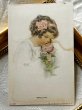 画像2: Postcard　アンティークポストカード　薔薇のお花と女の子　Bessie Pease Gutmann　（未使用） (2)