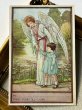 画像2: Vintage card　アンティークカード  小さな女の子と守護天使　3歳の誕生日祝い　シシリー・メアリー・バーカー　Cicely Mary Barker (2)