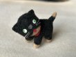 画像1: Vintage style Handmade miniature toy ハンドメイド　アンティーク風ミニチュア　アートドール　黒猫ブリンキー (1)