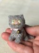 画像2: Vintage style Handmade miniature toy ハンドメイド　アンティーク風ミニチュア　アートドール　フィフィ猫　グレー (2)