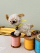 画像3: Vintage style Handmade miniature toy ハンドメイド　アンティーク風ミニチュアトイ　タビー犬　クリーム薄茶　Tubby Dog (3)