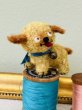 画像1: Vintage style Handmade miniature toy ハンドメイド　アンティーク風ミニチュアトイ　タビー犬　ゴールデンモヘア風　Tubby Dog (1)