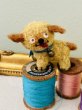 画像4: Vintage style Handmade miniature toy ハンドメイド　アンティーク風ミニチュアトイ　タビー犬　ゴールデンモヘア風　Tubby Dog (4)