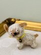 画像1: Vintage style Handmade miniature toy ハンドメイド　アンティーク風ミニチュアトイ　タビー犬　クリーム薄茶　Tubby Dog (1)