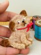 画像2: Vintage style Handmade miniature toy Brooch  アンティーク風　モヘアブローチ　犬のタビー　TUBBY (2)