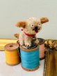 画像2: Vintage style Handmade miniature toy ハンドメイド　アンティーク風ミニチュアトイ　タビー犬　薄茶　Tubby Dog (2)