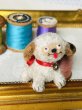 画像7: Vintage style Handmade miniature toy ハンドメイド　アンティーク風ミニチュアトイ　タビー犬　クリーム薄茶　Tubby Dog (7)