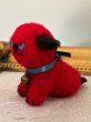 画像2: Vintage style Handmade miniature toy ハンドメイド　アンティーク風ミニチュア　アートドール　タビー犬　赤黒　Tubby Dog (2)