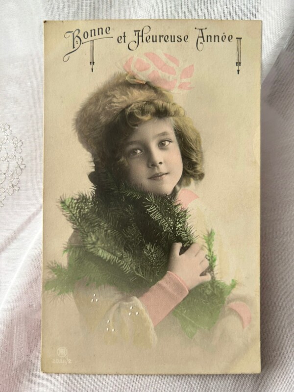 お取り置き1917年アンティークポストカード 可愛い姉妹-mayuthava.com